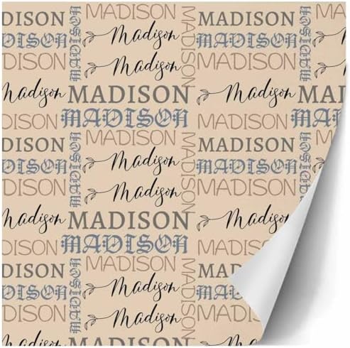 AOFUN Personalized Birthday Gifts Anniversary Wrapping Paper For Men Baby Christmas Wrapping Paper Wrapping Paper For Boys Just Because Gifts For Her 5 Rolls 58" x 23" - Image 3
