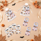 24 Sets Halloween Bottle Openers Baby Shower Party Favors, Orange Blue Bottle Opener Keychain Set with Thank You Tags Organza Bags for A Little Boo Is Almost Due Party Guest Gifts Decor - Image 4