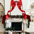Meseey Large Decorative Bow, 27 x 39 Inches, Giant Christmas Bow for Party Backdrop, Wedding, Baby Shower Decor (Polyester, Red) - Image 6