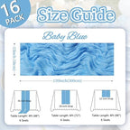 16 Pack Baby Blue Cheesecloth Table Runner 10ft 23x120 Inch - Image 2