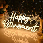 Britrio Happy Retirement Led Neon Light Sign Retirement Party Decoration - Image 5