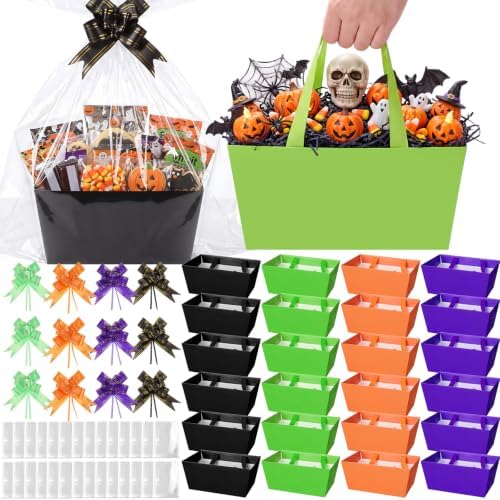 Funnymoom 24 Pack Halloween Boo Basket For Gifts Empty Bulk by Funnymoom