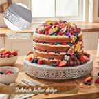 Wenqik 18 Inch Cake Stand Round Metal Cupcake - Image 3