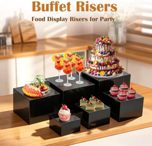 Redants 6 PCS Buffet Risers, Large Food Risers for Buffet Table - Image 3