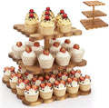 Novabright 3 Tier Scalloped Cupcake Stand for Wedding Birthday, Square by Unknown