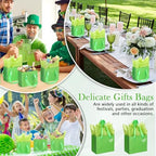 Qilery 50 Pcs Halloween Small Gift Bags, Lime Green, 4.7 x 2.4 x 3.9'' - Image 5