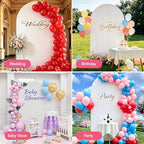 6FT Arch Backdrop Stand and White Cover Set,Balloon Arch Stand - Image 6