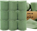 9 Rolls Sage Green Handmade Chiffon Ribbon, 1.5" x 63Yd Frayed Fringe Silk Ribbons for Wedding Invitations, Bridal Bouquets,Baby Show Gifts Wrapping, Decorations by Unknown