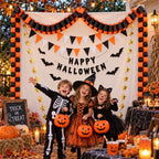Chunky Halloween Paper Chain Garland Strip Orange Black 500 Sheets 3 x 8 in - Image 4