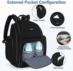 Mancro Backpack Diaper Bag, Travel Baby Changing Bag for Dad and Men - Image 4