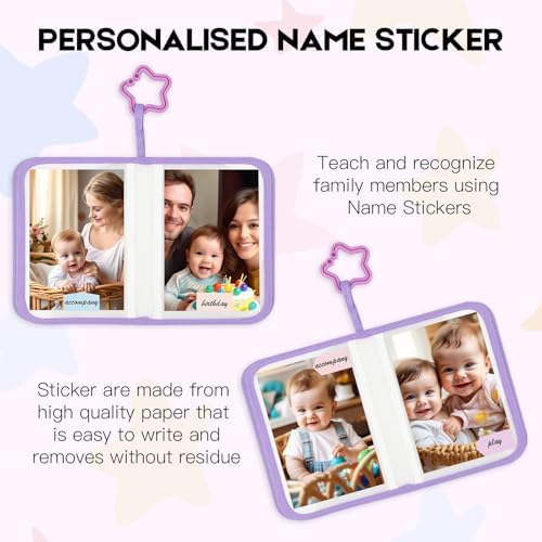 2Pack Baby's My First Photo Album for Baby Holds 21 4x6 Photos, Baby Photo Album Soft Cloth Family Book, My First Family Album for 4x6 Baby Shower Kids Toddlers Family Pictures, Toddler Photo Album - Image 3