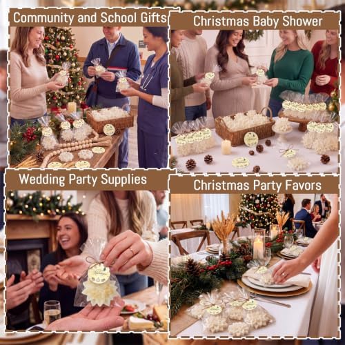 Leelosp 24 Sets Christmas Poinsettia Flower Soaps Gifts Bulk Party Favors - Image 5