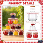 20 Pack Farmers Market Bridal Shower Party Favors 3.4 oz Mini Jam Jars - Image 3