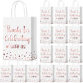 Ctosree 50 Pcs Bridal Shower Welcome Bags Bulk, White, Rose Gold by Ctosree