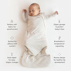 KYTE BABY Sleep Bag 1.0 TOG, Rayon Made From Bamboo Wearable Blanket, Dual Zipper For Infants And Toddlers Nursery Essentials - Image 3