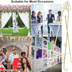 59" H × 22" L × 20" W Metal Easel Stand for Sign with Chain Support - Image 7