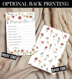 Prayers for Baby Fill-in Cards – Personalized Wishes, Christian for Baptism, Christening, Baby Shower, First Communion, First Birthday – Baby in Bloom, A Little Wildflower is on the Way - Image 3