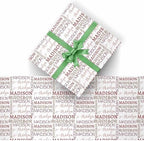 AOFUN Personalized Christmas Gift Valentine Gift Wrapping Paper Cool Wrapping Paper Gift for Mother Father Day Birthday Christmas Day 3 Rolls 58"" x 23"", Style 24 - Image 2