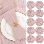 fani 100 Pack Gauze Cheesecloth Napkins, 20 x 20 in, Dusty Pink by fani