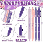 180 Pcs Butterfly Baby Shower Gifts for Guest A Little Butterfly is On The Way Party Favors Retractable Ballpoint Pens Keychains and Greeting Cards Bulk Gender Reveal Souvenirs Prize Game Supplies - Image 2