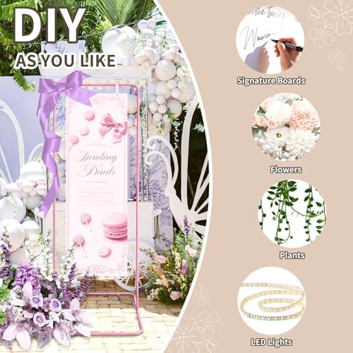 Wedding Welcome Sign Easel Metal Poster Holder Vendor Display Stand - Image 5