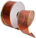 Morex Ribbon 7417.60/50 Gleam 2.5" X 50 YD Wired Ribbon for Gift Wrapping, Red, Flower Bouquet Ribbons for Crafts, Valentines, Baby Showers, Graduation Baskets, and Wedding Decorations by MorexRibbon
