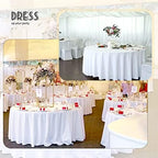 YMHPRIDE 6 Pack Round White Tablecloth, 120 Inch Round Tablecloth - Image 5