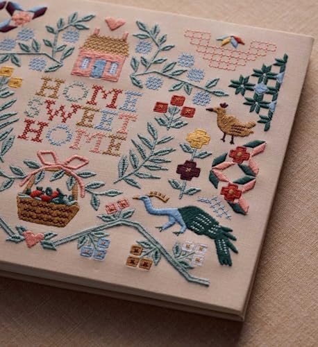 RIFLE PAPER CO. Home Sweet Home Embroidered Guest Book, Decorative Keepsake - Image 2
