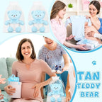 Seenelling 6 Sets Bear Diaper Changing Baby Shower Game Kit, Blue - Image 4