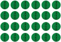 Beistle 24-Piece Tissue Balls in Green, Decorative Ceiling/Wall Hanging for Birthday, Bridal/Baby Shower, Anniversary, Events, Parties, 12" by Beistle