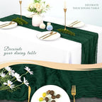 20 Pack Cheesecloth Table Runner 17 x 108 Inch, Emerald Green - Image 5