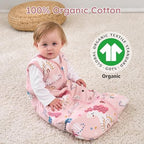 Yoofoss Baby Sleep Sack 18-24 Month 2.5TOG 100% Organic Cotton 2-Way Zipper - Image 3