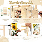 Wooden Baby Shower Crate Closet, Baby Shower Gift Basket for Newborn Gifts - Image 4