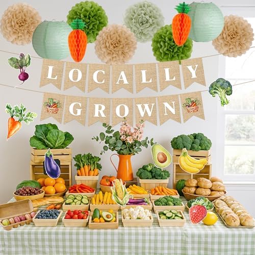 Kriyokiaa Locally Grown Baby Shower Decorations, Locally Grown Banner and Farm Stand Sign Decor - Image 7