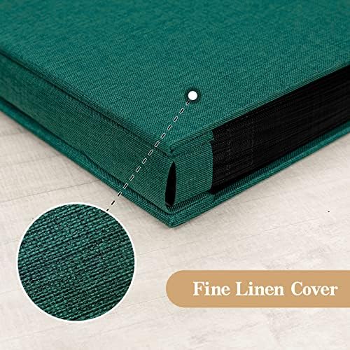 potricher Photo Album 4x6 Photos, 1000 Pockets, Linen Cover, Dark Green - Image 6