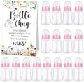 TrelaCo 20 Pcs Bottle Chug Game, Wildflower Baby Shower Favors, Pink by TrelaCo