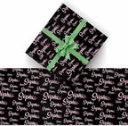 AOFUN Custom Name Text Christmas Wrapping Supplies for Boys Girls Men Women Designer Wrapping Paper Birthday Wrapping Happy Anniversary Wrapping Paper 3 Rolls 58" x 23" - Image 2