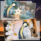 Leinuosen 5 ft Starry Movie Night Gate Cardboard Stand up Party Decorations Under The Stars Cutout Prop Movie Night Award Prom Homecoming Wedding Birthday Party Photo Prop Backdrop Decor - Image 4