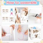 AmazingSpark 28in Giant Gender Reveal Gift Box Kit, Neutral Bear - Image 3