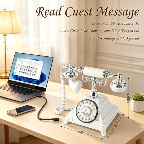 Audio Guest Book Wedding Phone,Record Customized Audio Messages for Parties - Image 7