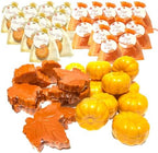 54 Sets Fall Bridal Shower Favors Decor Maple Pumpkin Soaps Fall in Love Wedding Autumn Thank You Gifts Bulk for Guest Women with Bags Cards Tags (54) by Unknown