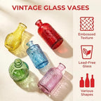 24PCS Mini Bud Vases As Wedding Centerpieces for Tables,Colorful Bud Vases for Flowers,Small Flower Vases Suitable for Birthday Party,Anniversary,Wedding Reception,Baby Shower (Colorful) - Image 3