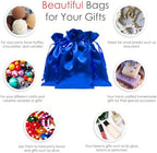 Blue Satin Gift Bags - 6" x 9" Jewelry, Wedding Favor, Baby Shower & Bags - 50 per Pack - Image 5