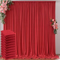 50ft x 10ft Wrinkle Free Red Backdrop Curtains for Parties, Polyester Photo Backdrop Drapes 10 Panels 5x10ft for Weddings Birthday Party Christmas Photography Background by Outpain