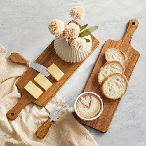 Ziliny 12 Sets Baby Shower Game Prizes Cheese Board Gift Sets, Acacia Color - Image 5