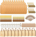 Baby Bottle Shaped Acacia Wood Cheese Board Gift Set - Premium Baby Shower Prizes for Game Winners, Gender Reveal & Bridal Shower Party Favors for Guests Acacia Wood 10 Sets by Unknown