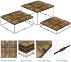 ELITEROO Buffet Risers, 3 Pack Wood Risers Display Stand, Square Food Riser - Image 6
