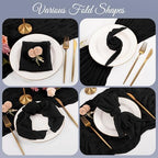 50 Pack Black Cloth Napkins 20x20Inch Cheesecloth Napkins - Image 4