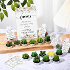 Mtlee 36 Sets Baby Shower Favors for Guest, Succulent Candle Bulk, Floral - Image 6