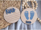Personalized Birth Announcement, 3D Stat, Footprint & Name Plaque, Newborn Sign for Hospital, Pregnancy Photo Prop, Gender Reveal (Stat + Footprint + Name Sign) - Image 7